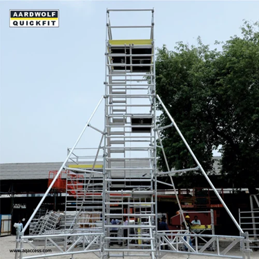 Aluminium scaffolding