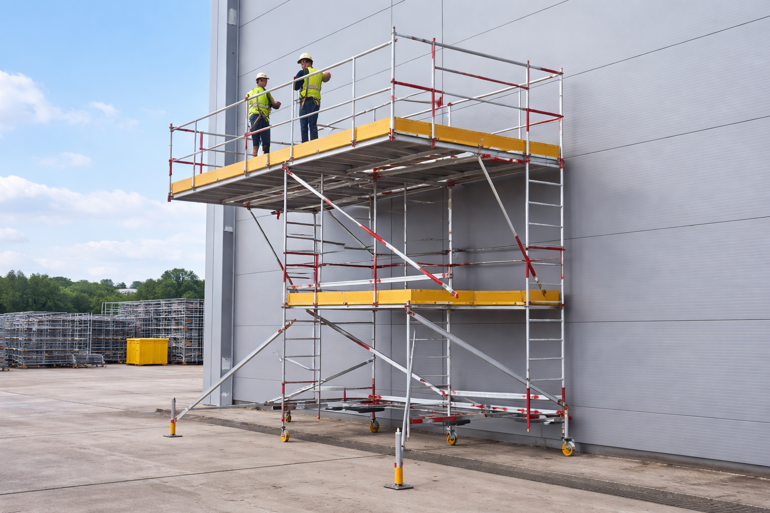cantilever scaffold tower